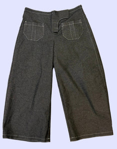 SIDE LINE PANT GREY STRETCH DENIM $195.