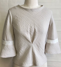 Load image into Gallery viewer, BASA TOP-textured cotton gauze oatmeal $140.
